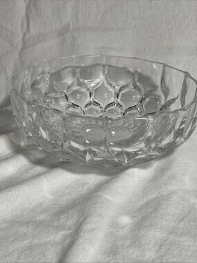 Crystal 8" Serving Bowl Decorative Bowl BEYER Bleikristall 24% Lead